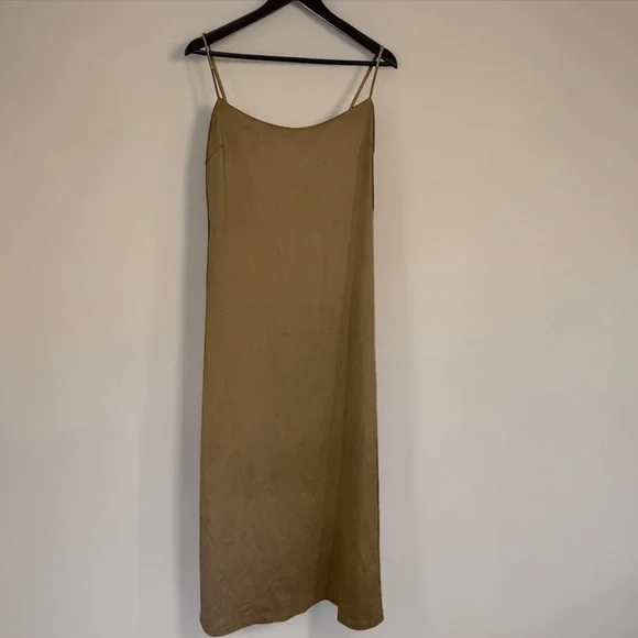 Bardot Olive Brown Slip Maxi Dress - Picture 2 of 5